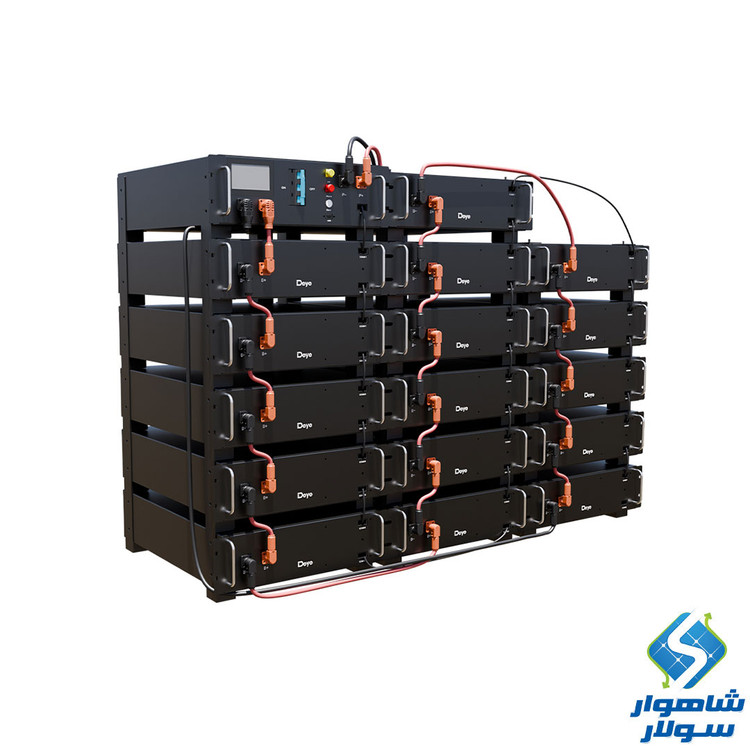 باتری لیتیومی ولتاژ بالا 5 کیلووات دیه DEYE مدل BOS-W 5.1KWH