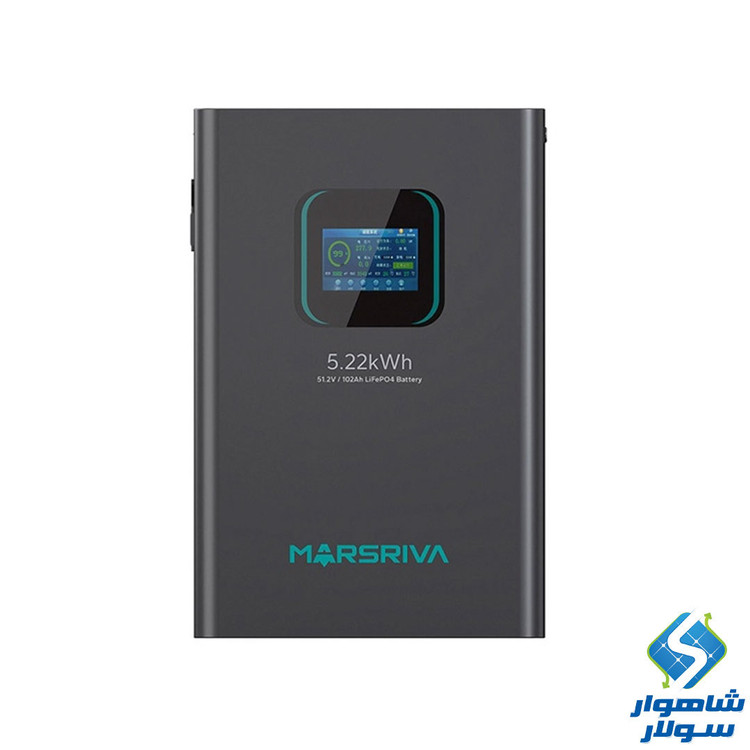 باتری لیتیوم فسفات آهن مارسریوا مدل MR-LFP48-100-WMD ظرفیت 5.22 کیلووات ساعت