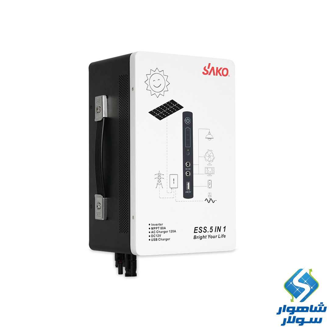 سیستم خورشیدی یکپارچه مدل ALPHA-I-ESS-500W ظرفیت 2 کیلووات ساعت